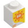 LEGO Steen 1 x 1 met "50" en Sun (3005 / 103419)