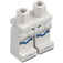 LEGO Wit Clone Trooper Heupen en benen met Blauw Markeringen (3815 / 68716)