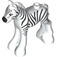 LEGO Wit Foal met Zebra Strepen (11241 / 100111)