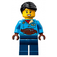 LEGO Vrouw met Donker azuurblauw Jack Minifiguur