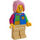 LEGO Vrouw met Vierkant Sweatshirt in Several Colors Minifiguur