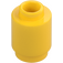 LEGO Geel Steen 1 x 1 Rond met open nop (3062 / 35390)