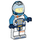 LEGO Astronaut met Donker azuurblauw Ruimtehelm Minifiguur