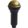 LEGO Zwart Microphone met Halve Gold Top (20274 / 93520)