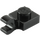 LEGO Zwart Plaat 1 x 1 met Horizontale Klem (Dikke open &#039;O&#039;-clip) (52738 / 61252)