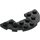 LEGO Zwart Plaat 3 x 6 Rond Halve Cirkel met Uitsparing (18646)