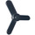 LEGO Zwart Propeller 3 Mes 4 Diameter (2421 / 28969)