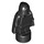 LEGO Zwart Statuette met Cape en Kap (3543 / 16478)