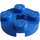 LEGO Blauw Plaat 2 x 2 Rond met Asgat (met &#039;+&#039;-vormig asgat) (4032)