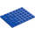 LEGO Blauw Plaat 6 x 8 (3036)