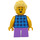 LEGO Boy - Dark Blauw Banaan Shirt Minifiguur