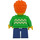 LEGO Boy met Fel groen Trui Minifiguur