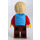 LEGO Boy met Checked Rood Shirt en Rugzak Minifiguur