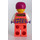 LEGO Boy met Koraalkleurig Torso, Benen en Magenta Sport Helm Minifiguur