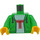 LEGO Fel groen Drone Boy Minifiguur Torso (973 / 76382)