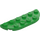 LEGO Fel groen Plaat 2 x 6 met Afgeronde hoeken (18980)