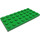 LEGO Fel groen Plaat 4 x 8 (3035)