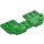 LEGO Fel groen Plaat 8 x 4 x 0.7 met Afgeronde hoeken (73832)