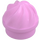 LEGO Fel roze Plaat 1 x 1 Rond met Swirled Top (3338 / 15470)