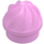 LEGO Fel roze Plaat 1 x 1 Rond met Swirled Top (3338 / 15470)