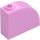 LEGO Fel roze Helling 1 x 3 x 2 Gebogen (33243)