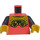 LEGO Koraalkleurig Torso met T-Shirt met Zwart Sleeves en Game Controller (973 / 76382)