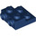 LEGO Donkerblauw Plaat 2 x 2 x 0.7 met 2 Noppen aan Kant (4304 / 99206)