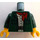 LEGO Donkergroen Vrouw in Donkergroen Jack met Rood Hoed Minifiguur Torso (973 / 76382)