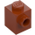 LEGO Donkeroranje Steen 1 x 1 met Nop aan Eén Kant (87087)