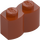 LEGO Donkeroranje Steen 1 x 2 Log (30136)