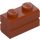 LEGO Donkeroranje Steen 1 x 2 met Embossed Bricks (98283)