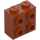 LEGO Donkeroranje Steen 1 x 2 x 1.6 met Noppen aan Eén Kant (1939 / 22885)