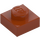 LEGO Donkeroranje Plaat 1 x 1 (3024 / 30008)