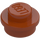 LEGO Donkeroranje Plaat 1 x 1 Rond (6141 / 30057)