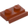 LEGO Donkeroranje Plaat 1 x 2 met Deur spoor (32028)