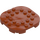 LEGO Donkeroranje Plaat 6 x 6 x 0.7 Rond Semicircle (66789)