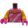 LEGO Donkerroze Candy Rapper Minifiguur Torso (973 / 76382)