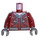 LEGO Donkerrood Jack over Dark Stone Grijs Hoodie Torso (973 / 76382)