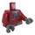 LEGO Donkerrood Jack over Dark Stone Grijs Hoodie Torso (973 / 76382)