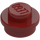 LEGO Donkerrood Plaat 1 x 1 Rond (6141 / 30057)