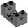 LEGO Donker steengrijs Steen 2 x 4 x 1.3 met As Bricks (67446)