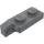 LEGO Donker steengrijs Scharnier Plaat 1 x 2 Vergrendelings met Single Finger aan Einde Verticaal zonder groef aan de onderzijde (44301 / 49715)