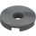 LEGO Donker steengrijs Tegel 2 x 2 Rond met Gat in het midden (15535)