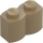 LEGO Donker zandbruin Steen 1 x 2 Log (30136)