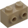 LEGO Donker zandbruin Steen 1 x 2 met Noppen aan Tegenoverliggende zijden (52107)