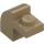 LEGO Donker zandbruin Helling 1 x 2 x 1.3 Gebogen met Plaat (6091 / 32807)