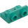 LEGO Donker turquoise Beugel 1 x 2 met 1 x 2 Omhoog (99780)