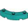 LEGO Donker turquoise Steen 4 x 4 Rond Hoek (Breed met 3 Noppen) (48092 / 72140)