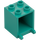 LEGO Donker turquoise Container 2 x 2 x 2 met verzonken noppen (4345 / 30060)