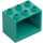 LEGO Donker turquoise Kast 2 x 3 x 2 met verzonken noppen (92410)